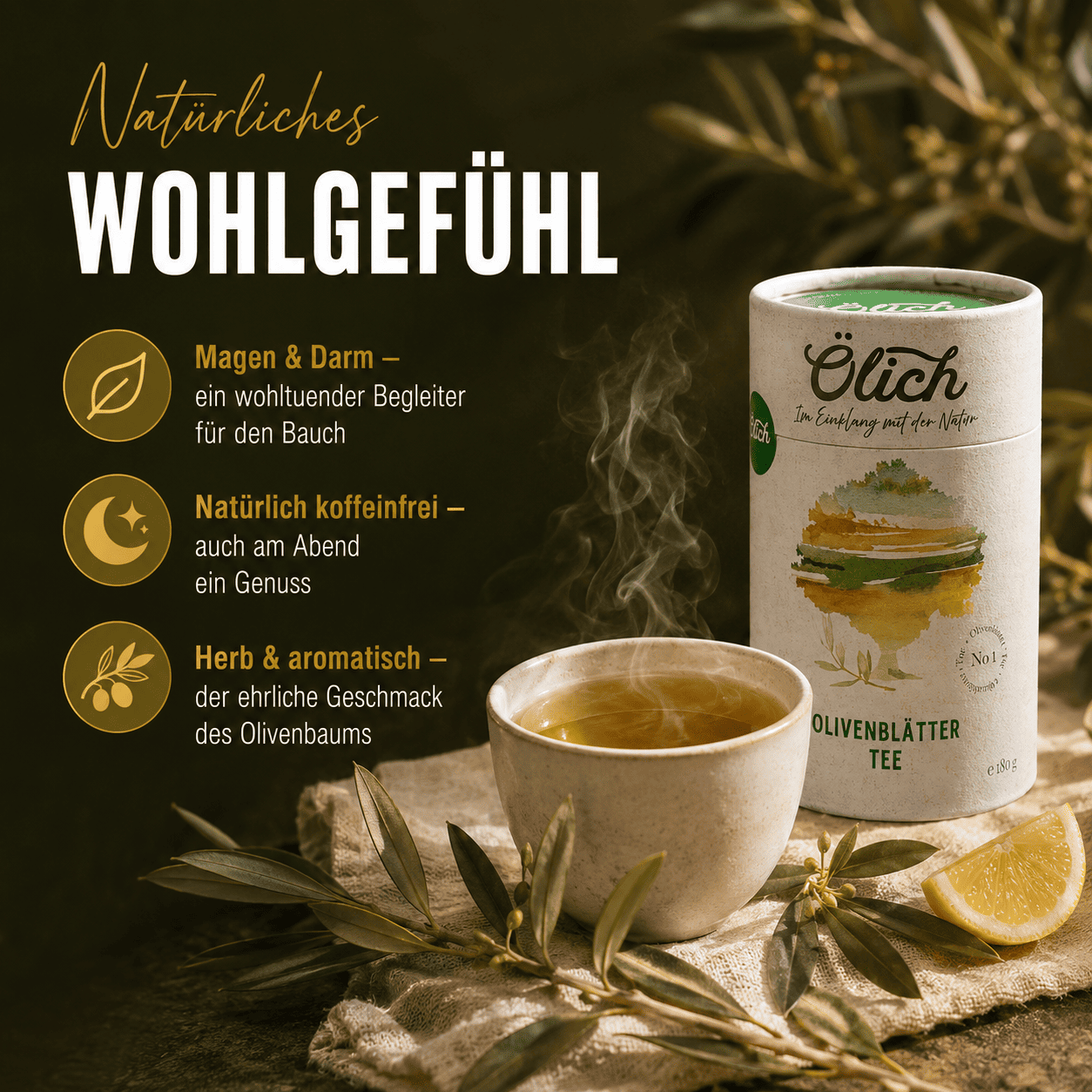 Ölich Olivenblatt Tee - Ölich