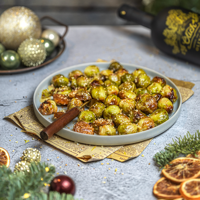 Gerösteter Rosenkohl mit Sesam