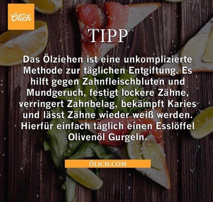 Das Ölziehen - Ölich