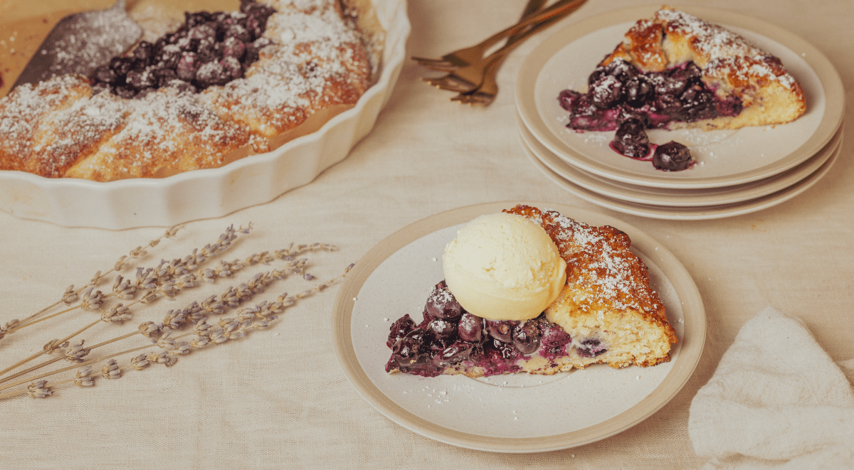 Einfache Veganen Blaubeer-Galette 🫐 - Ölich