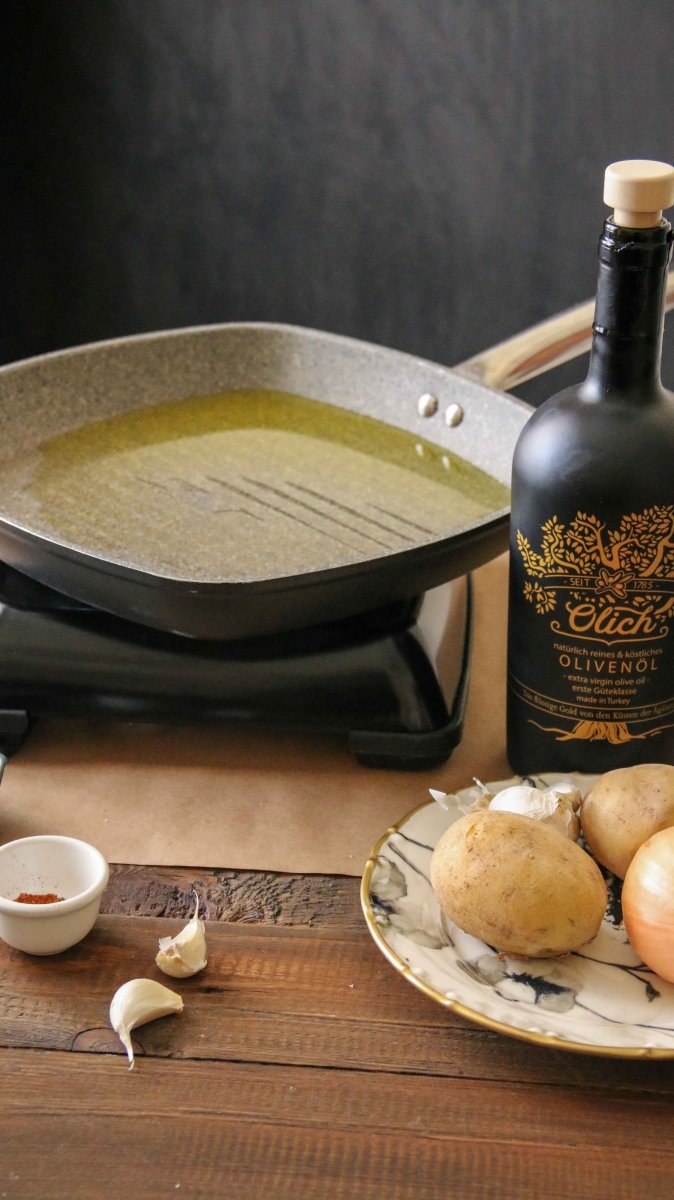 Kochen mit extra nativem Olivenöl - Ölich