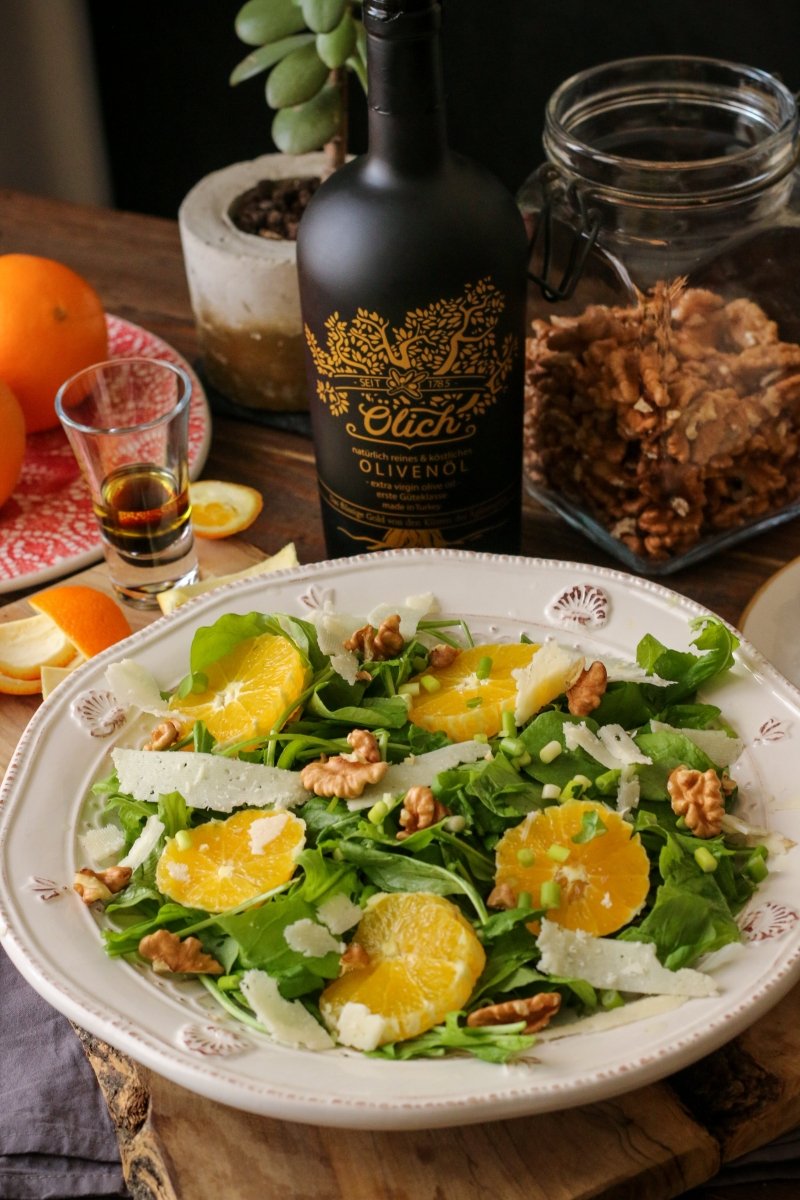 Rucola-Salat mit Orangen & Parmesan - Ölich Rucola-Salat mit Orangen & Parmesan - Ölich