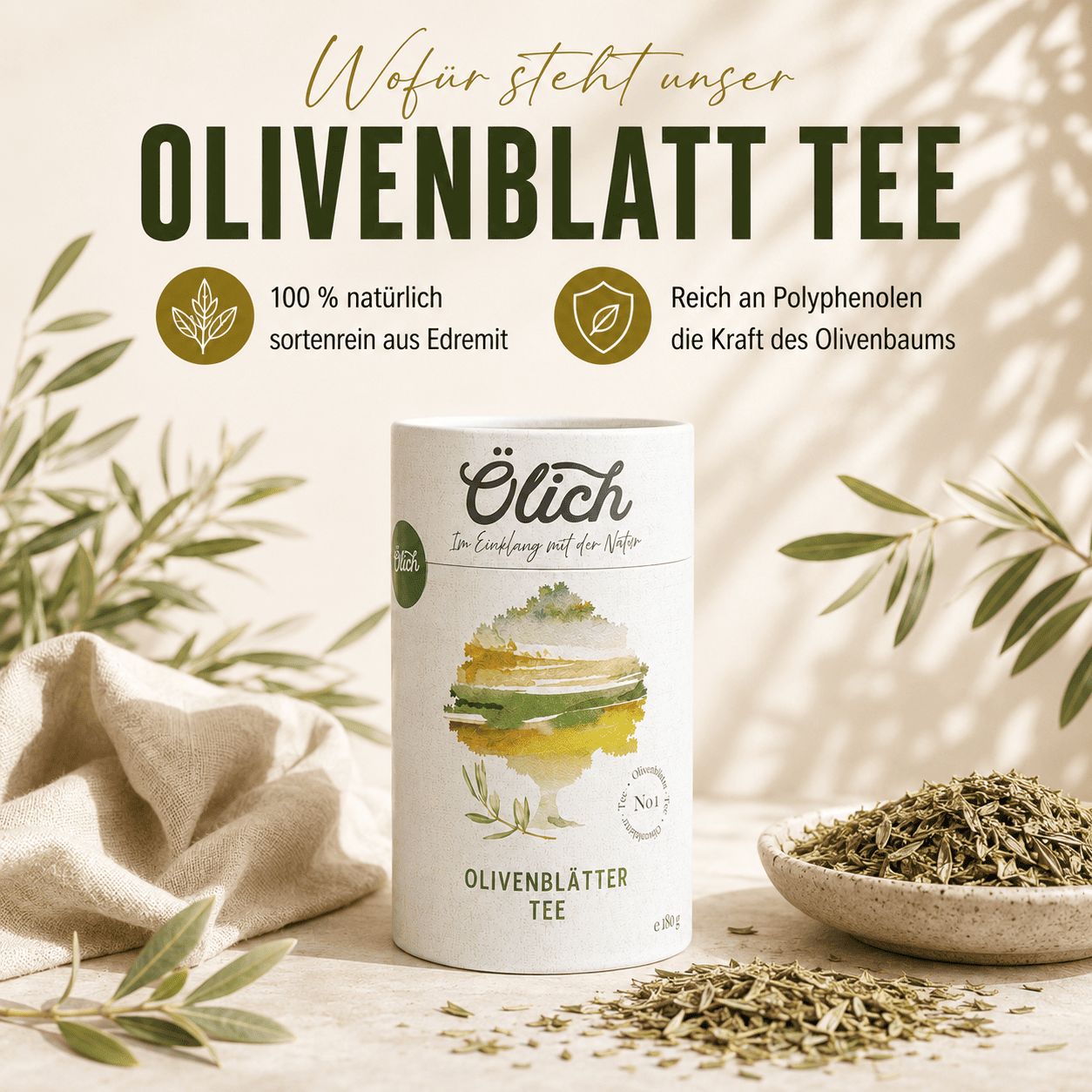 Ölich Olivenblatt Tee - Ölich